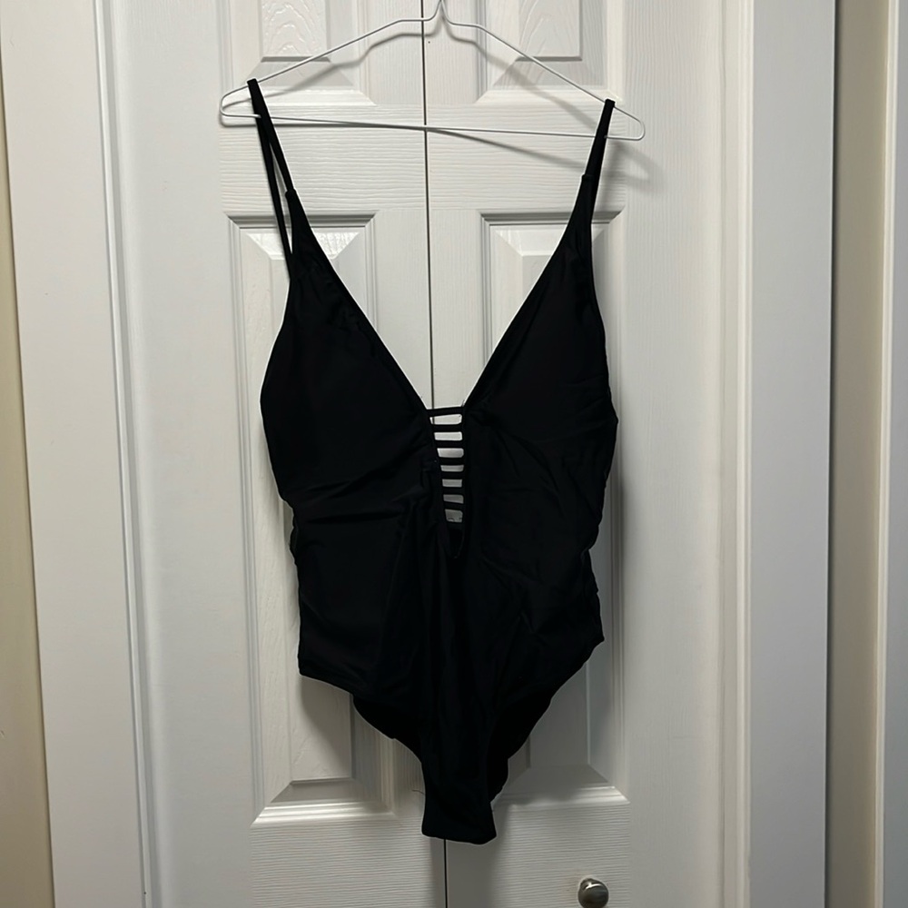 black bathing suit